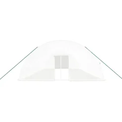 Maison Exclusive - Serre avec cadre en acier blanc 84 m² 14x6x2,85 m Clearance