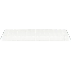Maison Exclusive - Serre avec cadre en acier blanc 84 m² 14x6x2,85 m Clearance