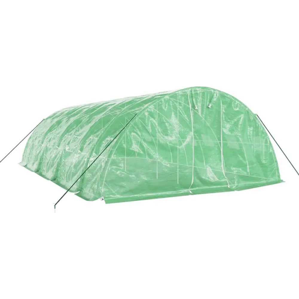 Maison Exclusive Abris De Jardin, Serres Et Rangements | - Serre avec cadre en acier vert 40 m² 8x5x2,3 m