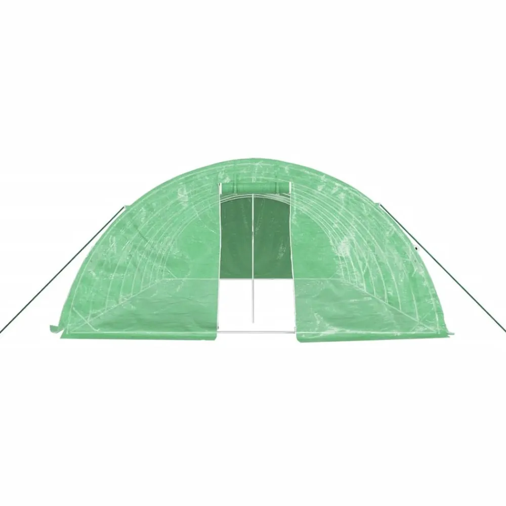 Maison Exclusive Abris De Jardin, Serres Et Rangements | - Serre avec cadre en acier vert 40 m² 8x5x2,3 m
