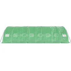 Maison Exclusive Abris De Jardin, Serres Et Rangements | - Serre avec cadre en acier vert 40 m² 8x5x2,3 m