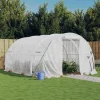 Maison Exclusive Abris De Jardin, Serres Et Rangements | - Serre avec cadre en acier blanc 12 m² 4x3x2 m
