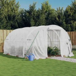 Maison Exclusive Abris De Jardin, Serres Et Rangements | - Serre avec cadre en acier blanc 12 m² 4x3x2 m