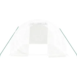 Maison Exclusive Abris De Jardin, Serres Et Rangements | - Serre avec cadre en acier blanc 12 m² 4x3x2 m