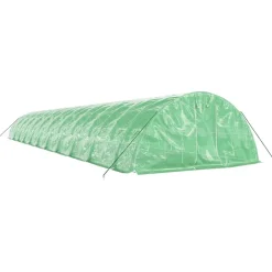 Maison Exclusive Abris De Jardin, Serres Et Rangements | - Serre avec cadre en acier vert 110 m² 22x5x2,3 m