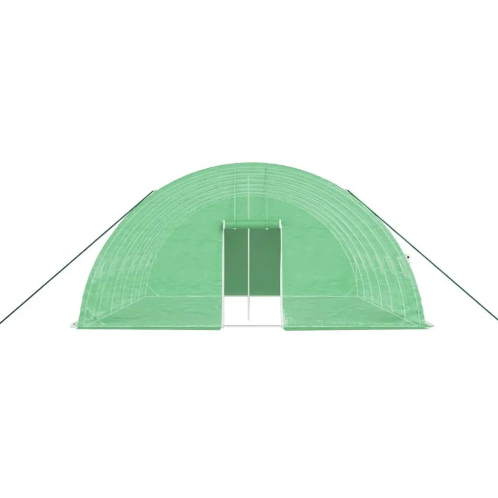 Maison Exclusive Abris De Jardin, Serres Et Rangements | - Serre avec cadre en acier vert 36 m² 6x6x2,85 m