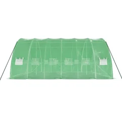 Maison Exclusive Abris De Jardin, Serres Et Rangements | - Serre avec cadre en acier vert 36 m² 6x6x2,85 m
