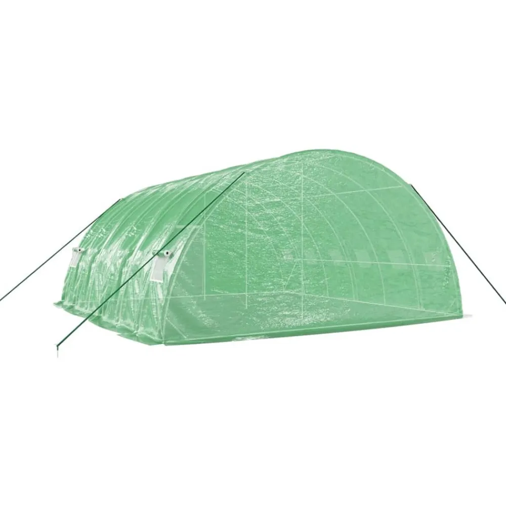 Maison Exclusive Abris De Jardin, Serres Et Rangements | - Serre avec cadre en acier vert 36 m² 6x6x2,85 m