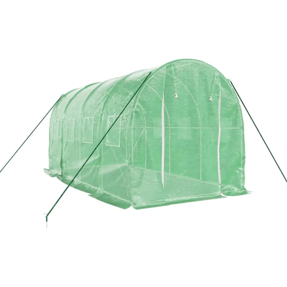 Maison Exclusive Abris De Jardin, Serres Et Rangements | - Serre avec cadre en acier vert 8 m² 4x2x2 m