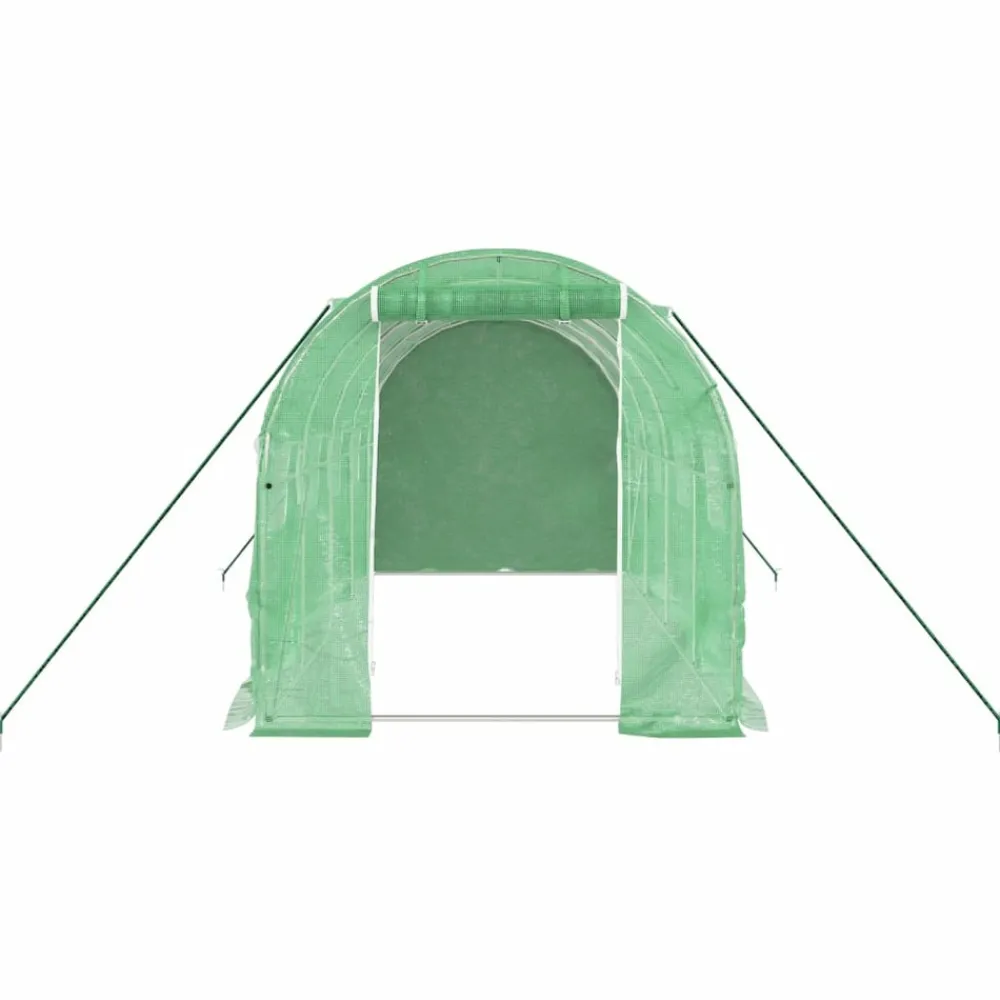 Maison Exclusive Abris De Jardin, Serres Et Rangements | - Serre avec cadre en acier vert 8 m² 4x2x2 m