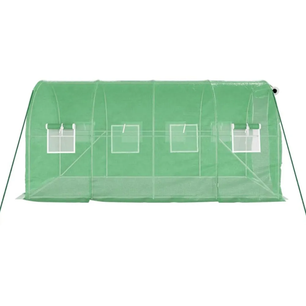 Maison Exclusive Abris De Jardin, Serres Et Rangements | - Serre avec cadre en acier vert 8 m² 4x2x2 m