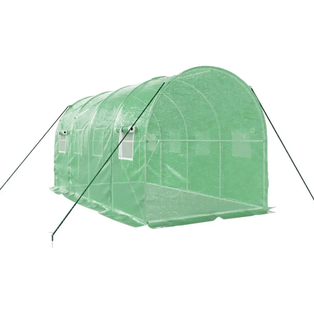 Maison Exclusive Abris De Jardin, Serres Et Rangements | - Serre avec cadre en acier vert 8 m² 4x2x2 m