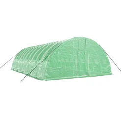 Maison Exclusive Abris De Jardin, Serres Et Rangements | - Serre avec cadre en acier vert 60 m² 10x6x2,85 m