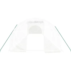 Maison Exclusive Abris De Jardin, Serres Et Rangements | - Serre avec cadre en acier blanc 42 m² 14x3x2 m