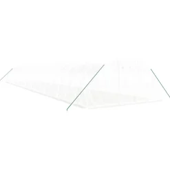 Maison Exclusive Abris De Jardin, Serres Et Rangements | - Serre avec cadre en acier blanc 80 m² 20x4x2 m