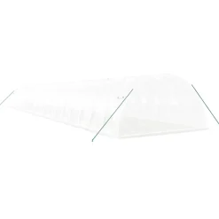 Maison Exclusive Abris De Jardin, Serres Et Rangements | - Serre avec cadre en acier blanc 80 m² 20x4x2 m