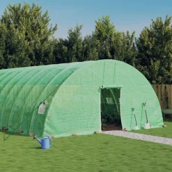 Maison Exclusive Abris De Jardin, Serres Et Rangements | - Serre avec cadre en acier vert 72 m² 12x6x2,85 m