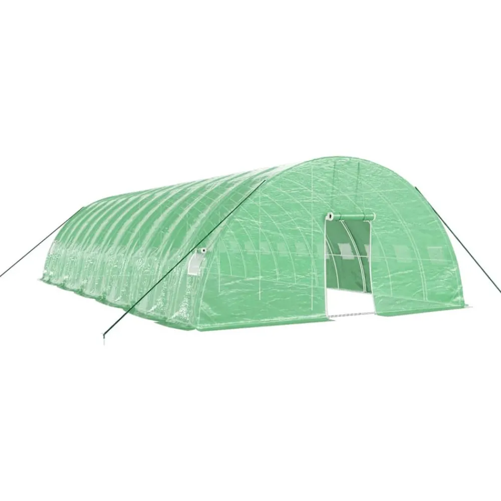 Maison Exclusive Abris De Jardin, Serres Et Rangements | - Serre avec cadre en acier vert 72 m² 12x6x2,85 m