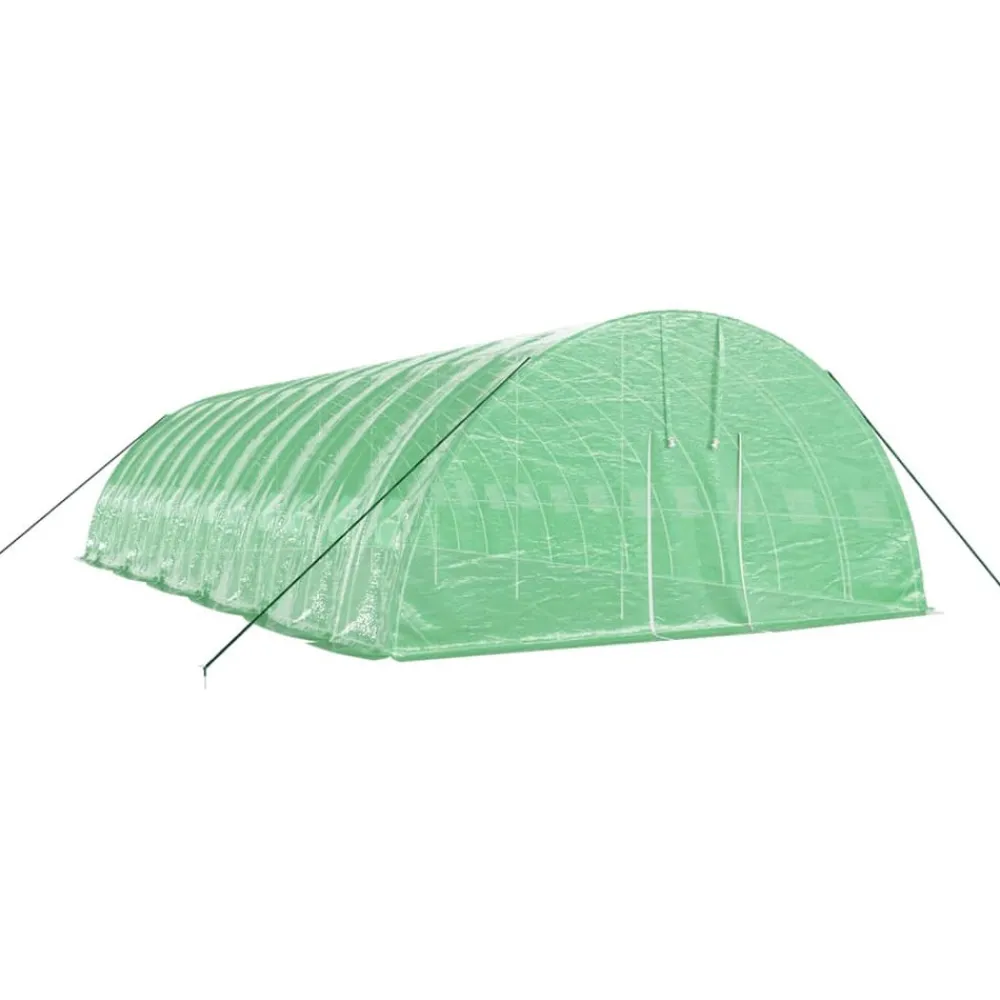 Maison Exclusive Abris De Jardin, Serres Et Rangements | - Serre avec cadre en acier vert 72 m² 12x6x2,85 m