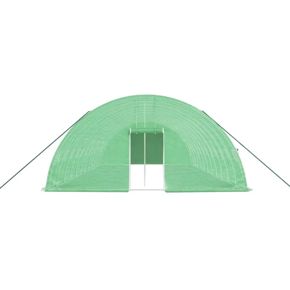 Maison Exclusive Abris De Jardin, Serres Et Rangements | - Serre avec cadre en acier vert 72 m² 12x6x2,85 m