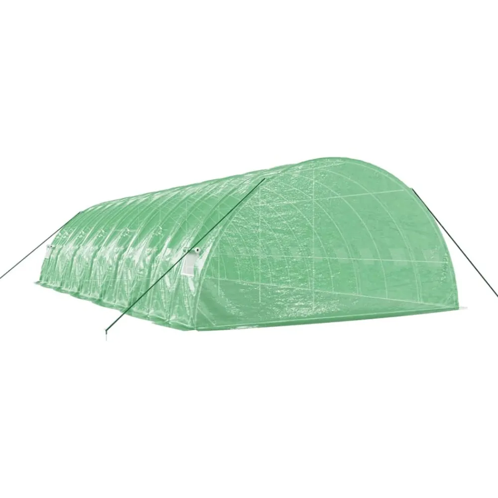 Maison Exclusive Abris De Jardin, Serres Et Rangements | - Serre avec cadre en acier vert 72 m² 12x6x2,85 m