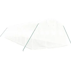Maison Exclusive Abris De Jardin, Serres Et Rangements | - Serre avec cadre en acier blanc 30 m² 10x3x2 m