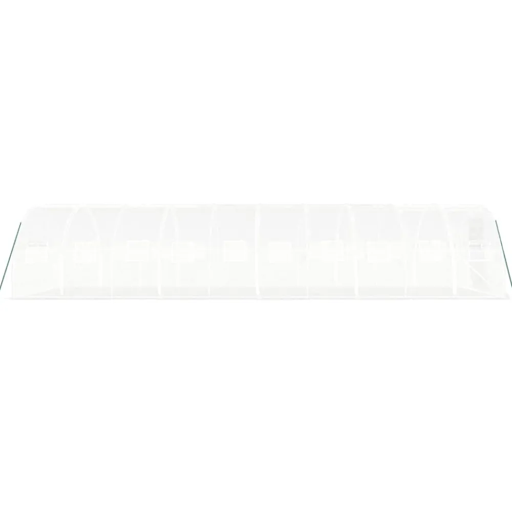 Maison Exclusive Abris De Jardin, Serres Et Rangements | - Serre avec cadre en acier blanc 30 m² 10x3x2 m