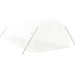 Maison Exclusive Abris De Jardin, Serres Et Rangements | - Serre avec cadre en acier blanc 30 m² 10x3x2 m