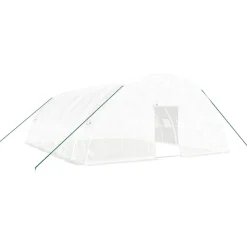Maison Exclusive Abris De Jardin, Serres Et Rangements | - Serre avec cadre en acier blanc 48 m² 8x6x2,85 m