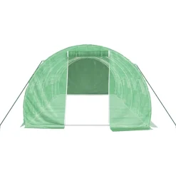 Maison Exclusive Abris De Jardin, Serres Et Rangements | - Serre avec cadre en acier vert 18 m² 6x3x2 m