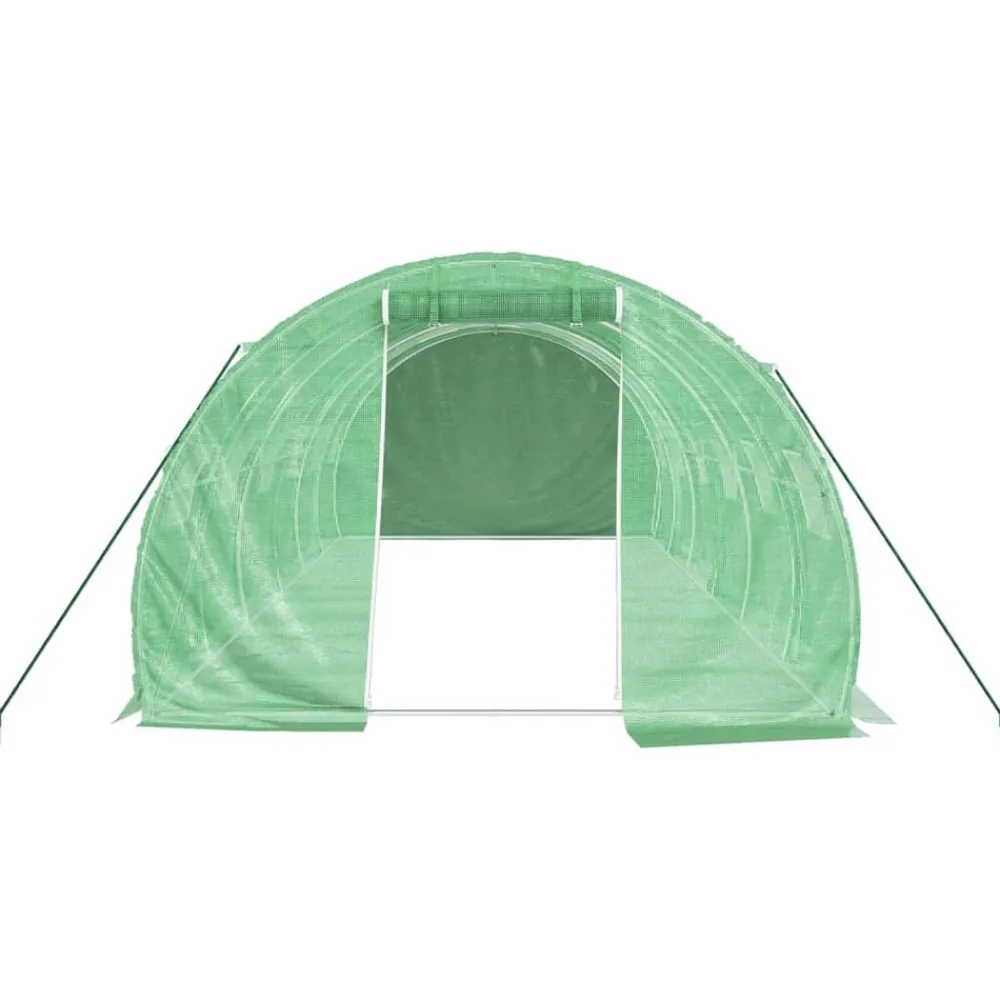 Maison Exclusive Abris De Jardin, Serres Et Rangements | - Serre avec cadre en acier vert 18 m² 6x3x2 m