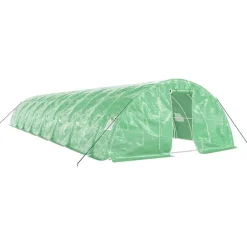 Maison Exclusive Abris De Jardin, Serres Et Rangements | - Serre avec cadre en acier vert 80 m² 16x5x2,3 m