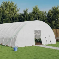 Maison Exclusive Abris De Jardin, Serres Et Rangements | - Serre avec cadre en acier blanc 72 m² 12x6x2,85 m