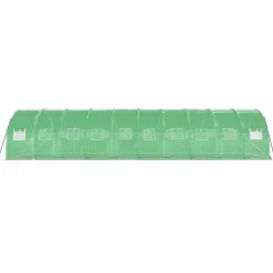 Maison Exclusive Abris De Jardin, Serres Et Rangements | - Serre avec cadre en acier vert 30 m² 10x3x2 m