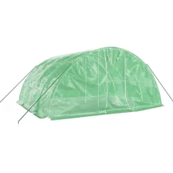 Maison Exclusive Abris De Jardin, Serres Et Rangements | - Serre avec cadre en acier vert 20 m² 5x4x2,3 m