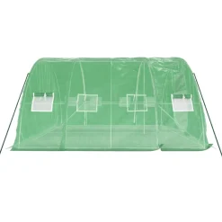 Maison Exclusive Abris De Jardin, Serres Et Rangements | - Serre avec cadre en acier vert 20 m² 5x4x2,3 m