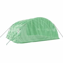 Maison Exclusive Abris De Jardin, Serres Et Rangements | - Serre avec cadre en acier vert 20 m² 5x4x2,3 m