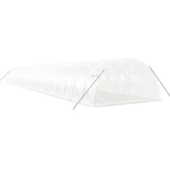 Maison Exclusive Abris De Jardin, Serres Et Rangements | - Serre avec cadre en acier blanc 88 m² 22x4x2 m