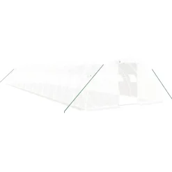 Maison Exclusive Abris De Jardin, Serres Et Rangements | - Serre avec cadre en acier blanc 72 m² 18x4x2 m