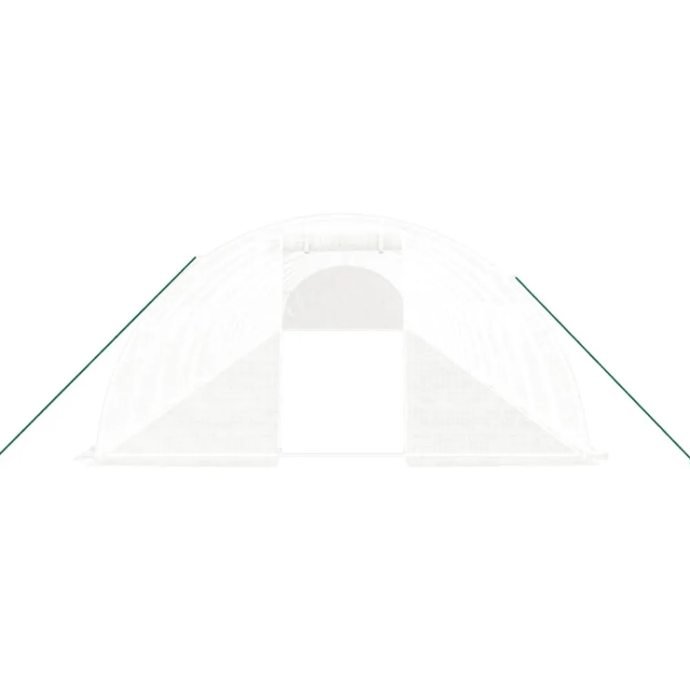Maison Exclusive Abris De Jardin, Serres Et Rangements | - Serre avec cadre en acier blanc 72 m² 18x4x2 m
