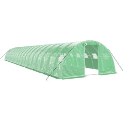 Maison Exclusive Abris De Jardin, Serres Et Rangements | - Serre avec cadre en acier vert 72 m² 18x4x2 m