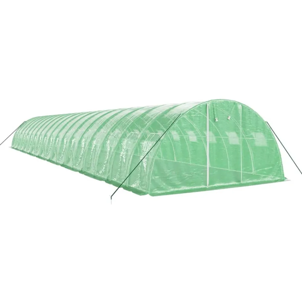 Maison Exclusive Abris De Jardin, Serres Et Rangements | - Serre avec cadre en acier vert 72 m² 18x4x2 m