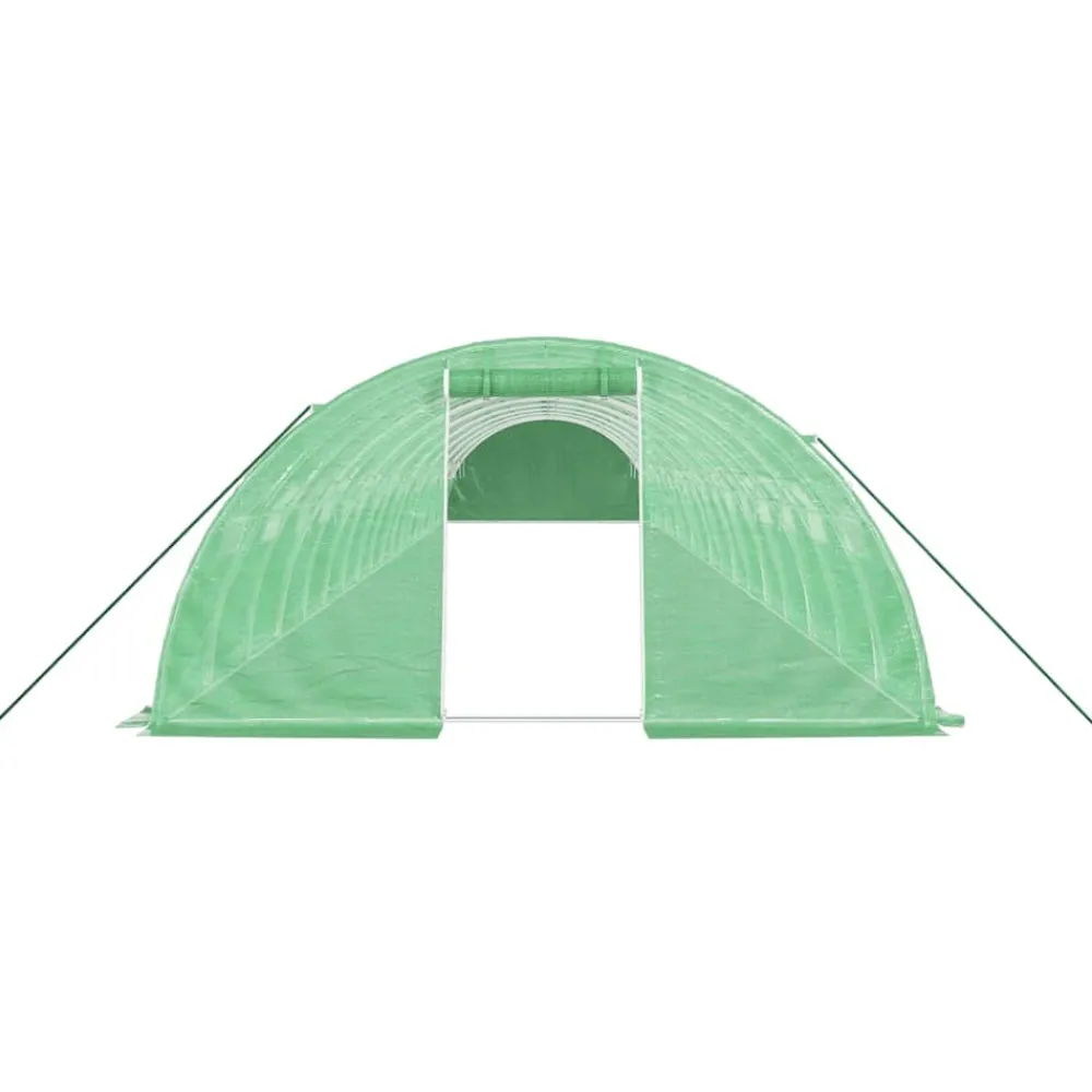 Maison Exclusive Abris De Jardin, Serres Et Rangements | - Serre avec cadre en acier vert 72 m² 18x4x2 m