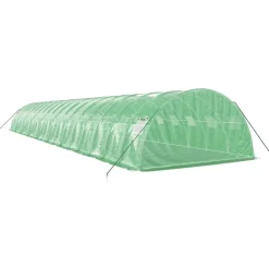 Maison Exclusive Abris De Jardin, Serres Et Rangements | - Serre avec cadre en acier vert 72 m² 18x4x2 m