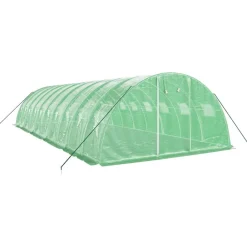 Maison Exclusive Abris De Jardin, Serres Et Rangements | - Serre avec cadre en acier vert 40 m² 10x4x2 m