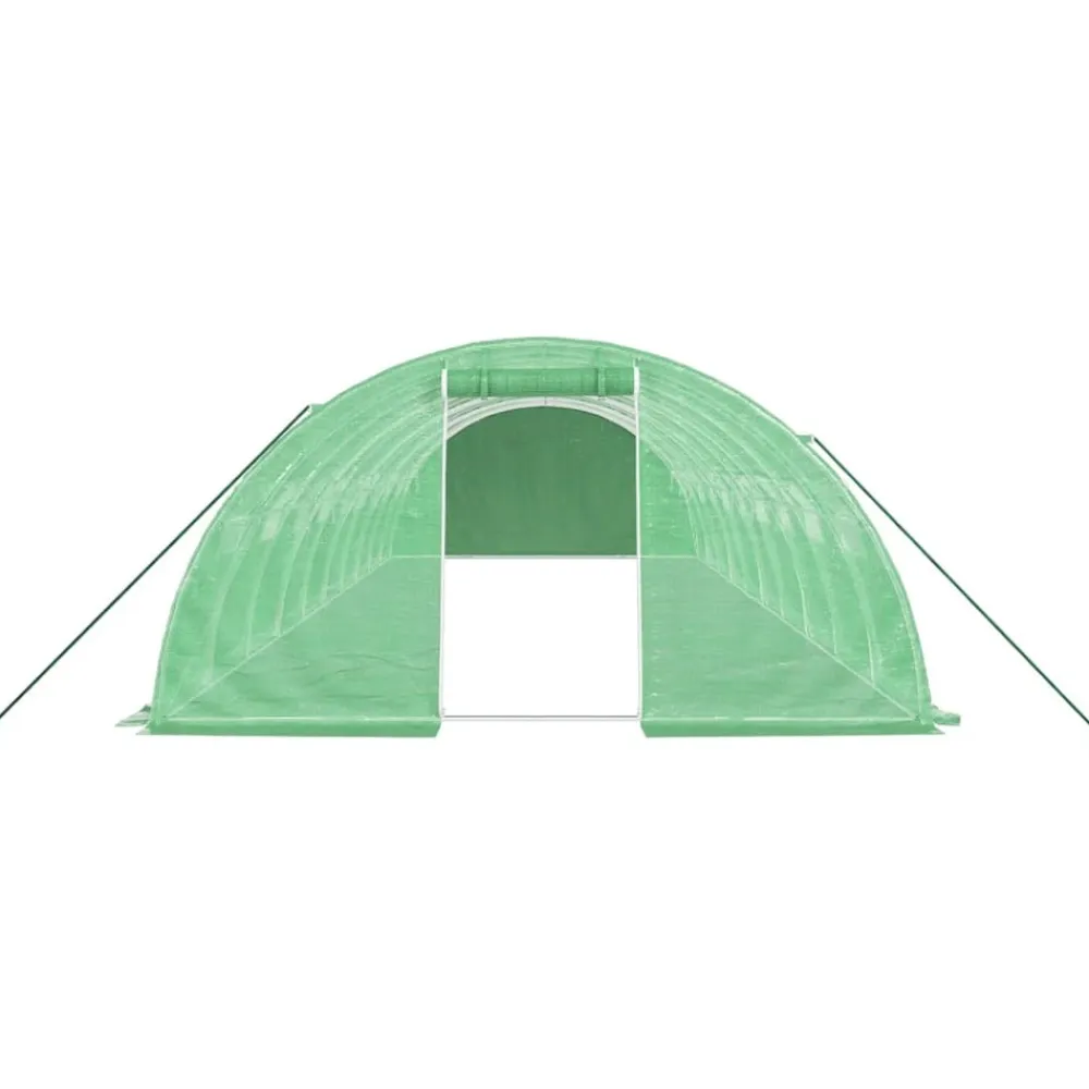 Maison Exclusive Abris De Jardin, Serres Et Rangements | - Serre avec cadre en acier vert 40 m² 10x4x2 m