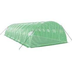 Maison Exclusive Abris De Jardin, Serres Et Rangements | - Serre avec cadre en acier vert 40 m² 10x4x2 m