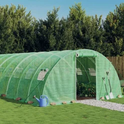 Maison Exclusive Abris De Jardin, Serres Et Rangements | - Serre avec cadre en acier vert 24 m² 6x4x2 m