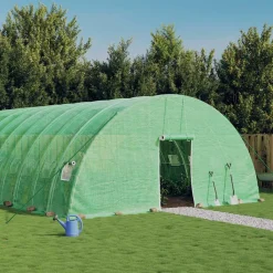 Maison Exclusive Abris De Jardin, Serres Et Rangements | - Serre avec cadre en acier vert 120 m² 20x6x2,85 m