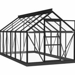 Maison Exclusive - Serre en verre anthracite 155x298x191 cm aluminium Sale
